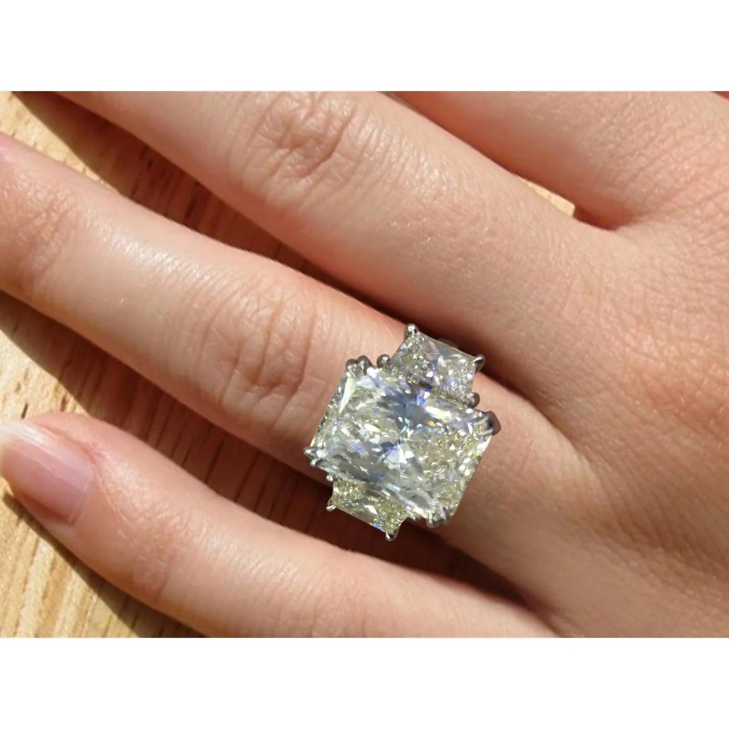 10 Carati Radiante Anello Di Vero Diamante
