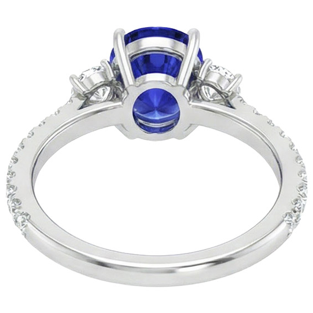 10 Ct Zaffiro Anello