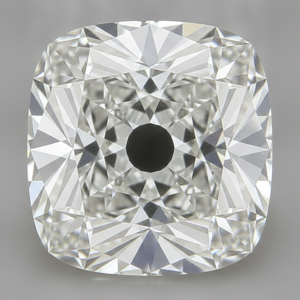 Diamante Sciolto Autentico Reale Taglio Cuscino Old Mine 10 Carati H VS1