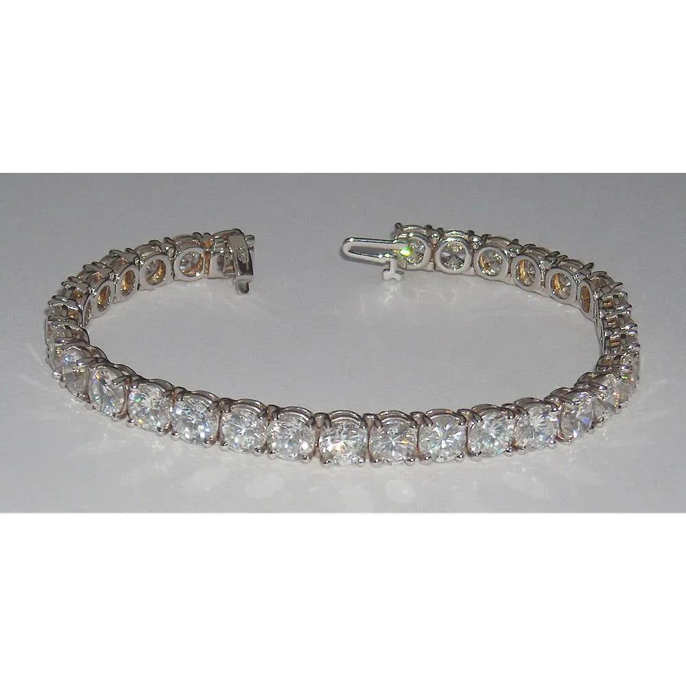 17 Carati Bracciale Tennis Di Genuino Diamanti