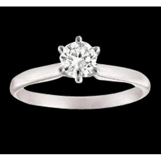 2.50 Ct. Anello Di Fidanzamento Solitario Con Naturale Diamante Rotondo Da Donna