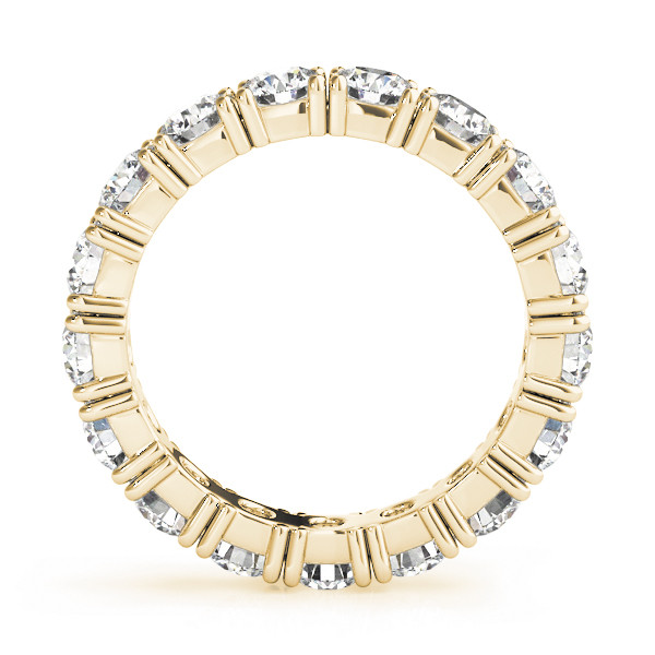 Eternity Band Oro Giallo 14K con Diamante – vista frontale