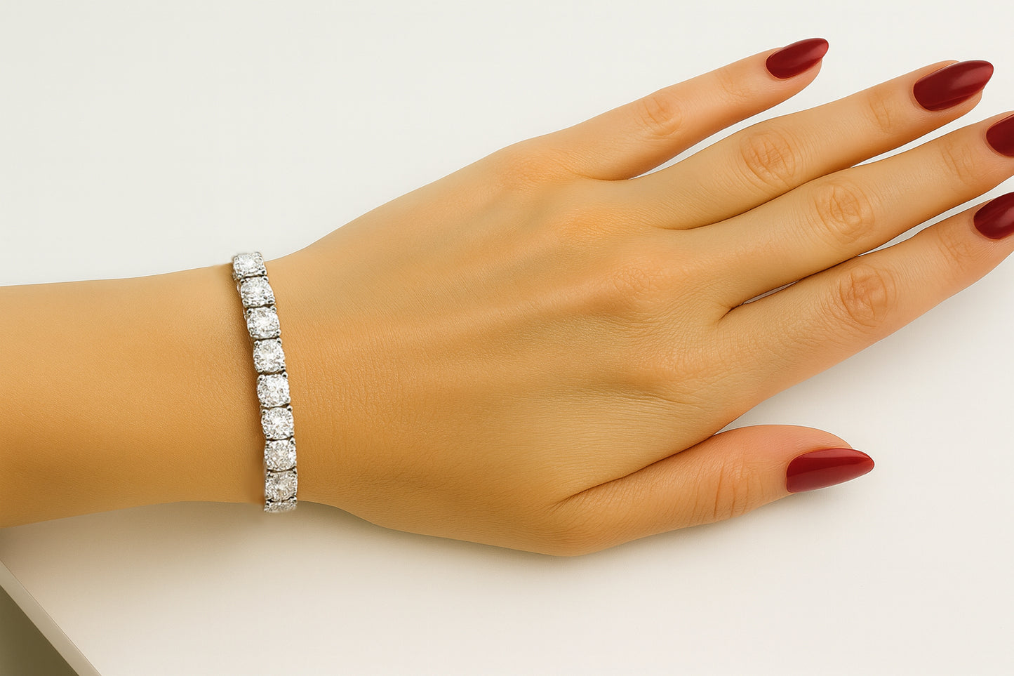 24 Carati Bracciale Tennis Di Diamanti