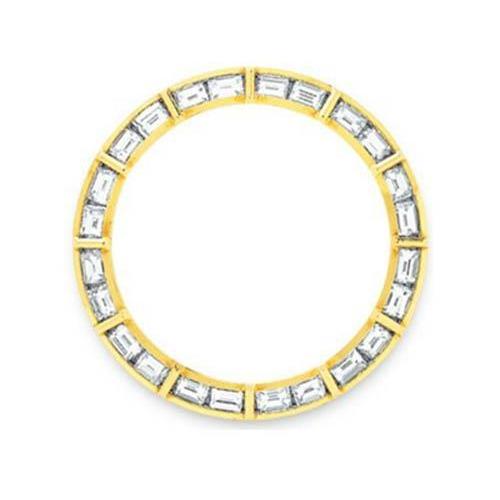 Baguette Brillante anello in Oro Giallo 18K – vista principale