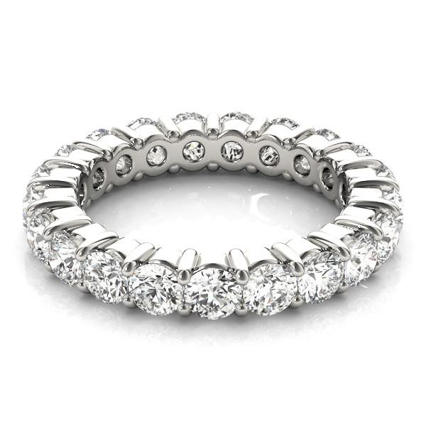 Diamante Eternity Band 0,15 carati Oro Bianco 14K – vista laterale