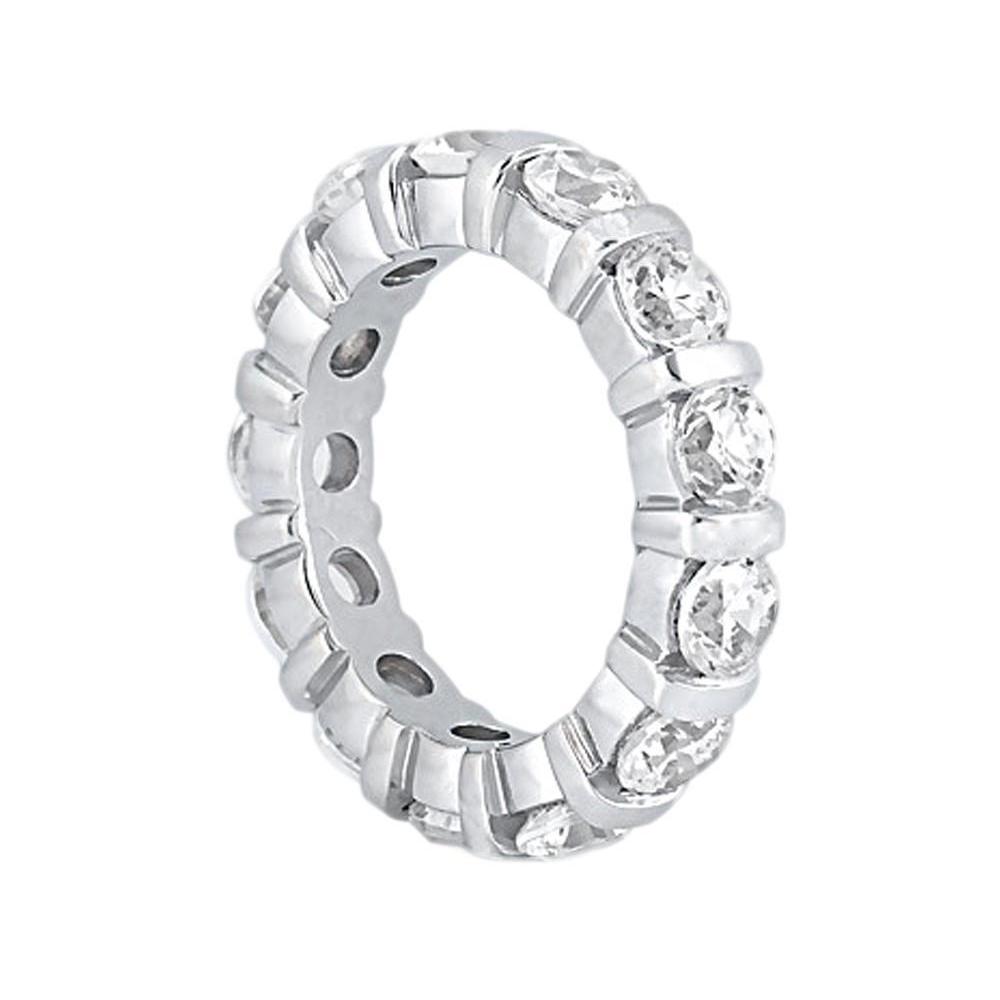 3.9 Carati. F Vs1 Vero Diamonds Gorgeous Eternity Women Engagement Gruppo Musicale WG 14K