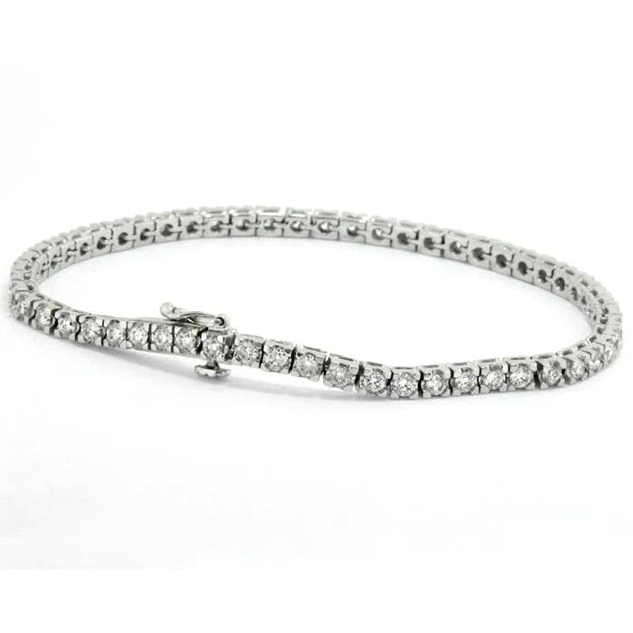 4 Carati Bracciale Tennis Di Naturale Diamanti