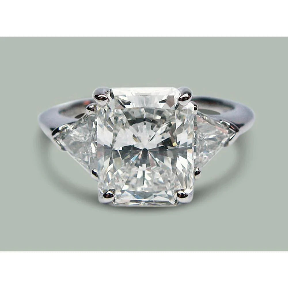 5 Carati Radiante Anello Di Vero Diamante