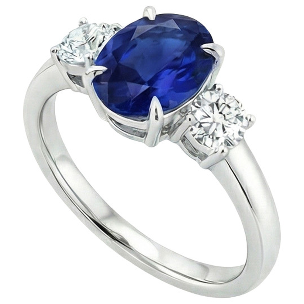 5 Ct Zaffiro Anello
