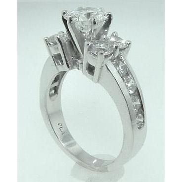 5 Ct. Fede Nuziale Con Genuino Diamanti. Oro Bianco 14K Gioielli Da Donna