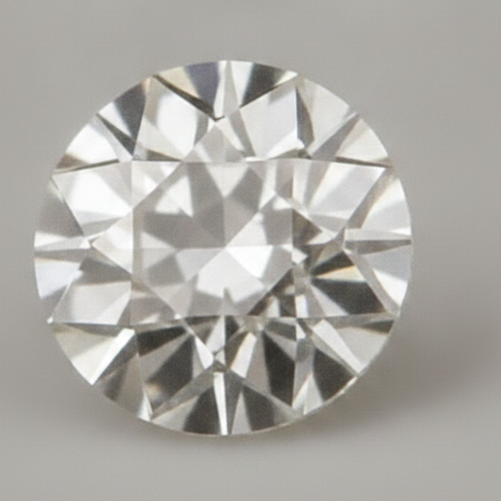 Diamante Sciolto Naturale Autentico Taglio Rotondo Vecchio Taglio Europeo H VS1 da 5 Carati