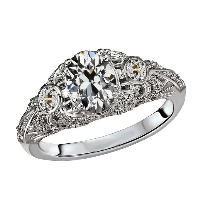 Anello Nuziale Oro Bianco 14K con Brillante – vista principale