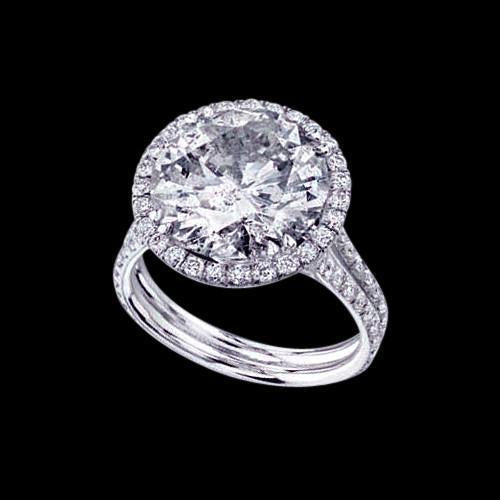 6.75 Carati. Naturale Diamonds Fancy Ring Halo Jewelry Fidanzamento Anniversario WG