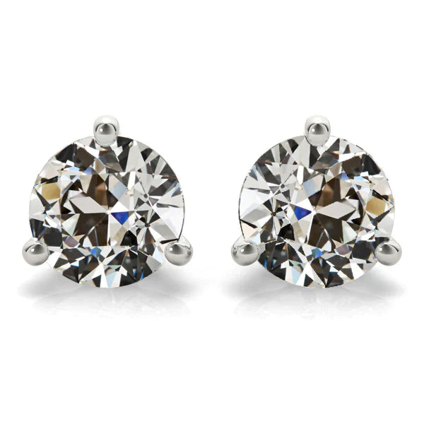 Taglio Old Mine Diamante anello in Oro Bianco 14K – vista principale