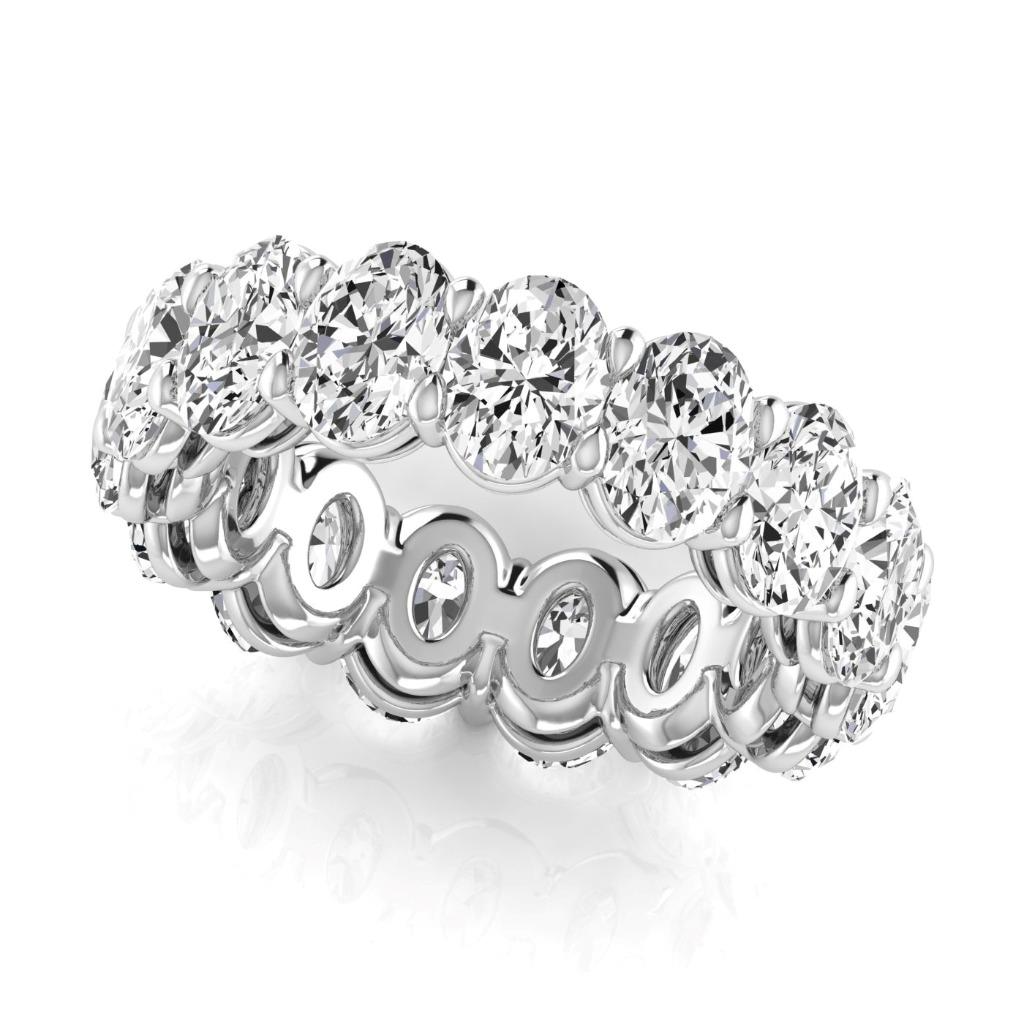 Abbagliante Diamante Eternity Band 7,5 carati – vista laterale