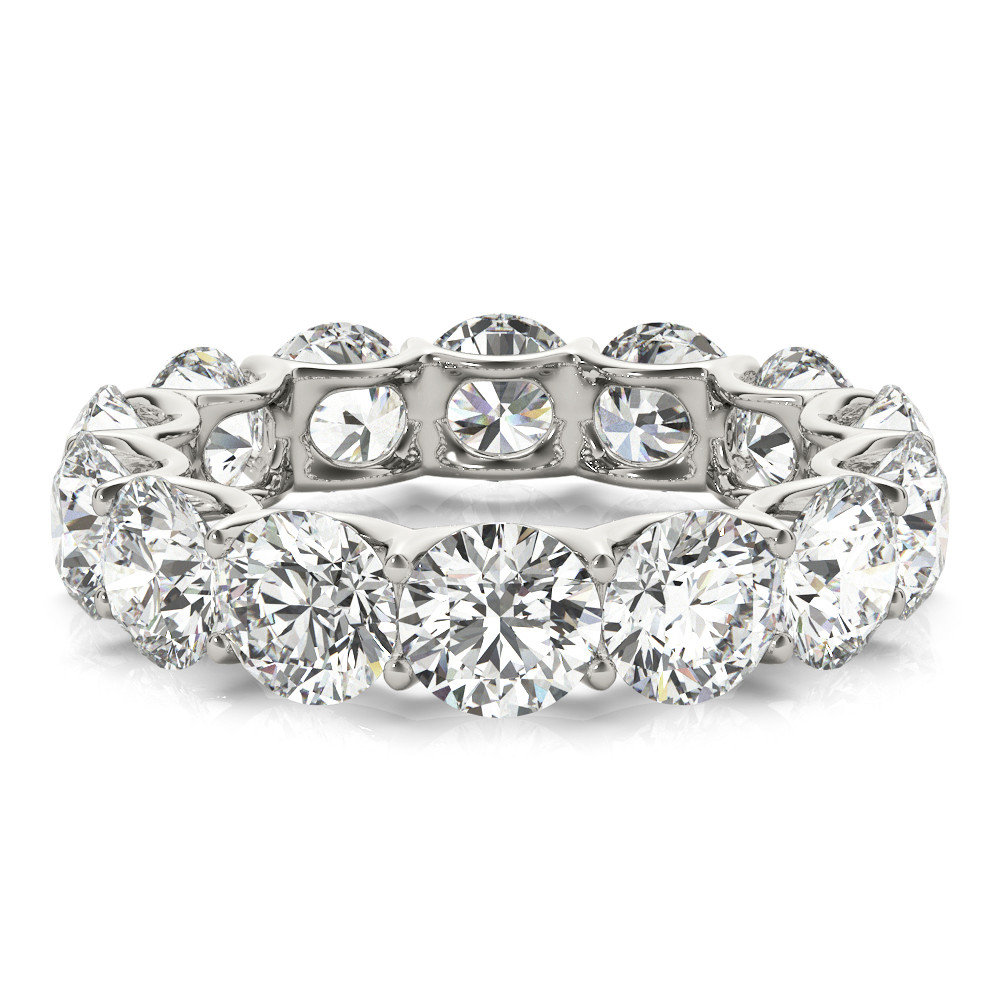 Taglio Brillante Diamante anello in Oro Bianco 14K – vista angolare