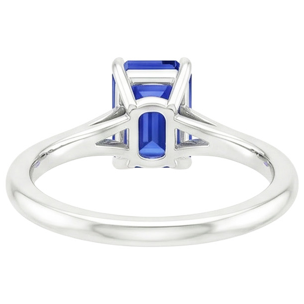 vero emerald diamante 2.50carati anello vista dall'alto