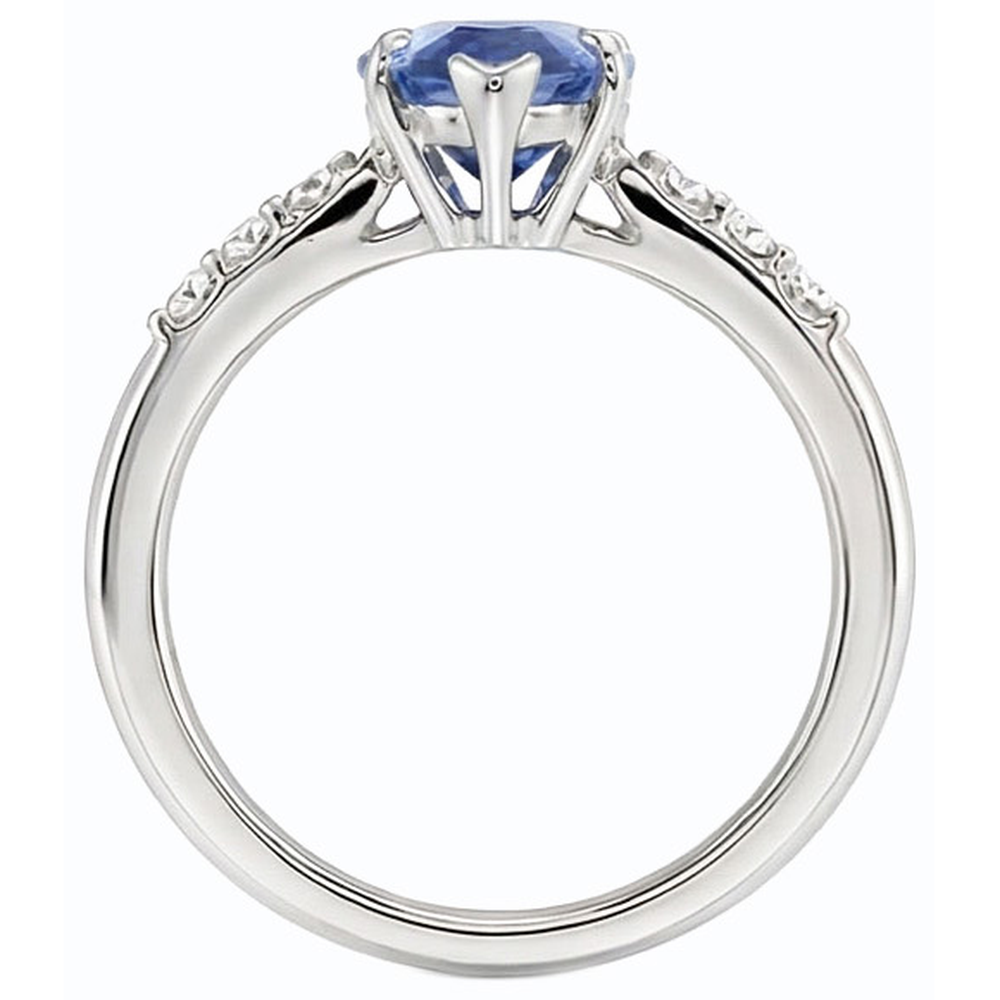 vero heart diamante 1.50carati anello vista di profilo