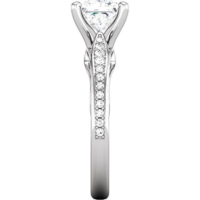 Anello Anniversario In Oro Bianco 14K Con Genuino Diamante Tondo Rotondo Principessa Brillante Da 2,50 Carati Nuovo