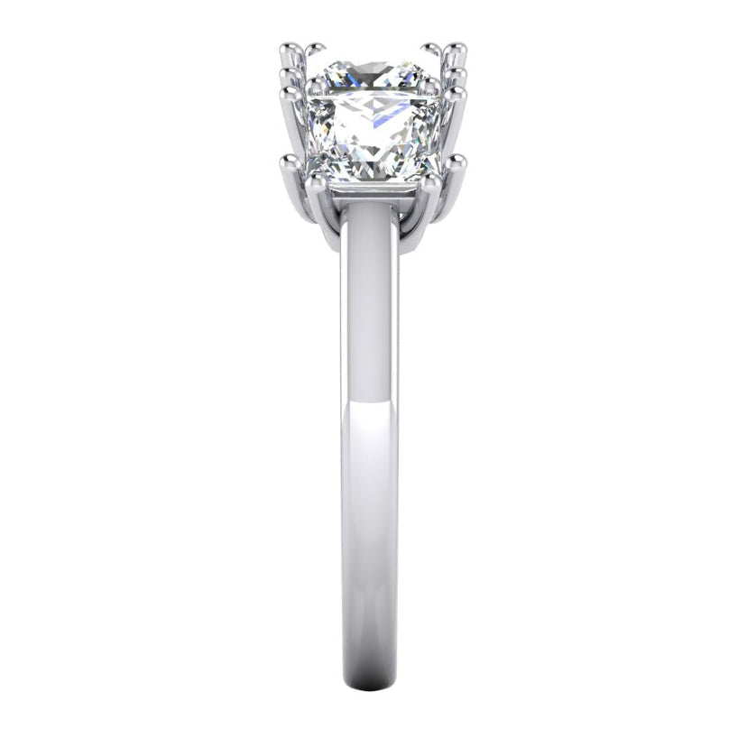 Anello Anniversario Princess Cut Naturale Diamond 3 Carati