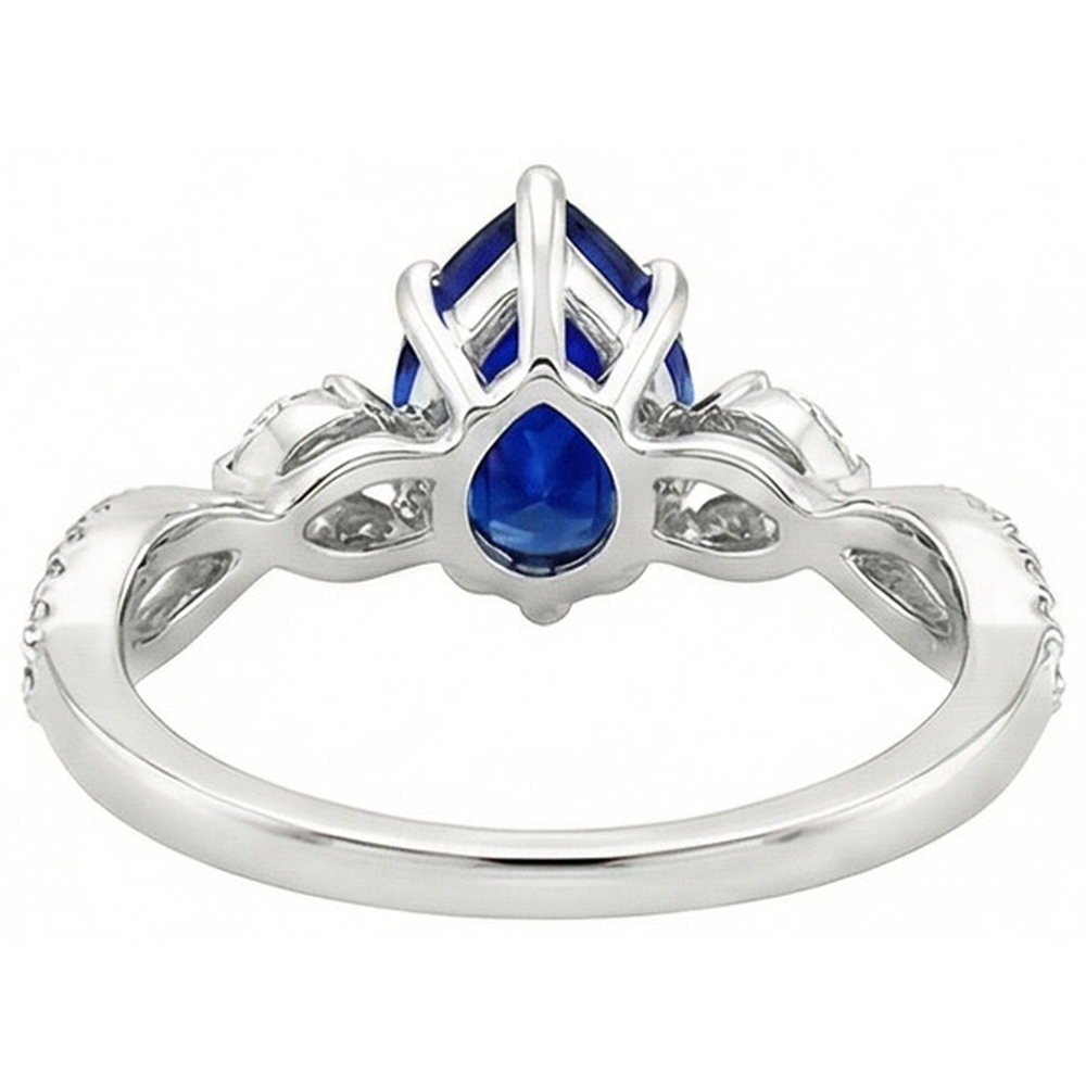 vero marquise diamante 5.50carati anello vista dall'alto