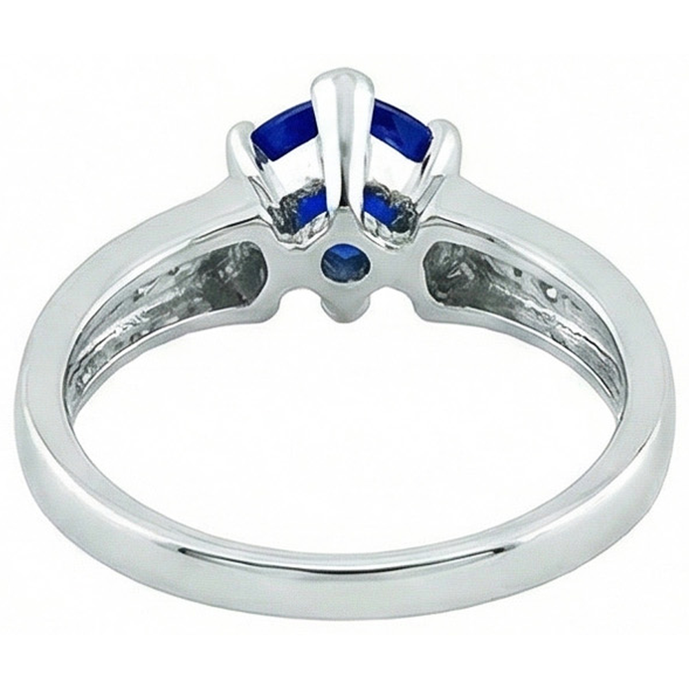 vero diamante 1.20carati anello vista di profilo