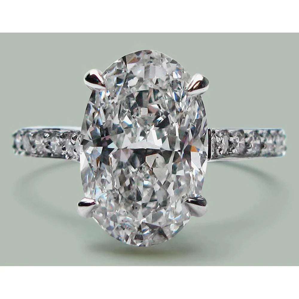 Anello Con Genuino Diamante Da 6 Carati