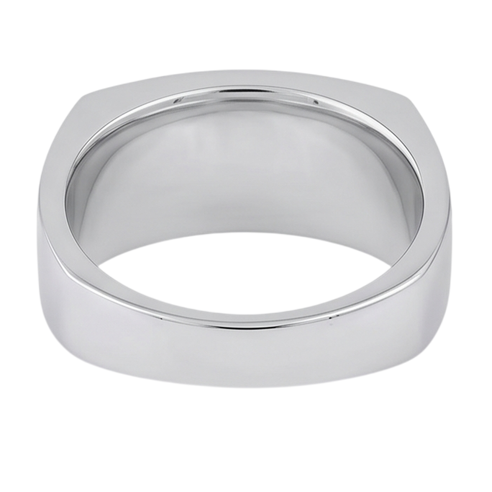 Anello Da Uomo Solitario Euro Shank Con Vero Diamante Naturale Autentico ( non creato in laboratorio ) Tondo Da 0,40 Carati In Oro Bicolore 14K