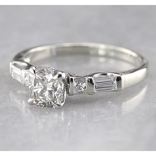 Anello Di Fidanzamento Con Artigli D'aquila Da 1,75 Carati Con Vero Diamante A Cuscino Da Donna