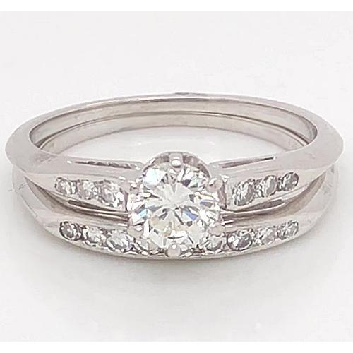 Anello Di Fidanzamento Con Genuino Diamante Incastonato 1.75 Carati Gioielli In Oro Bianco Da Donna 14K
