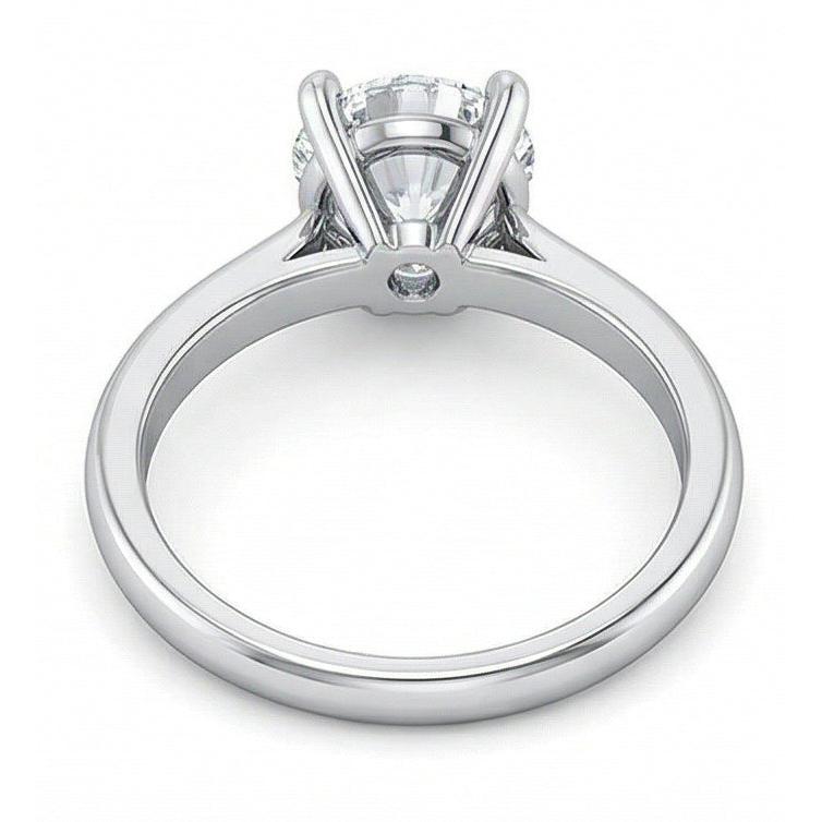 vero round diamante 14carati anello su bianco