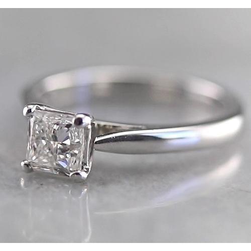 Anello Di Fidanzamento Con Naturale Diamante Solitario Principessa 1 Carato