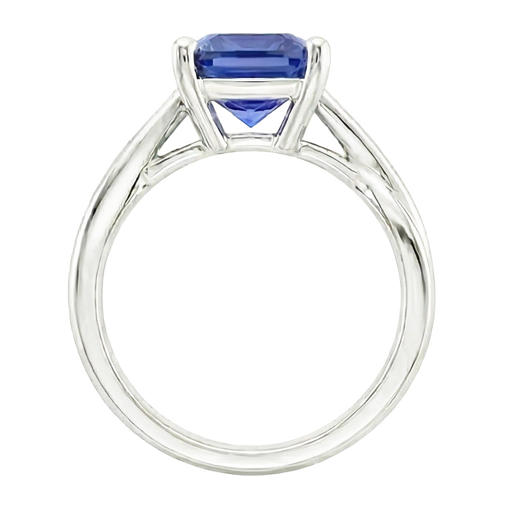Anello Di Fidanzamento Con Zaffiro Da 3 Carati