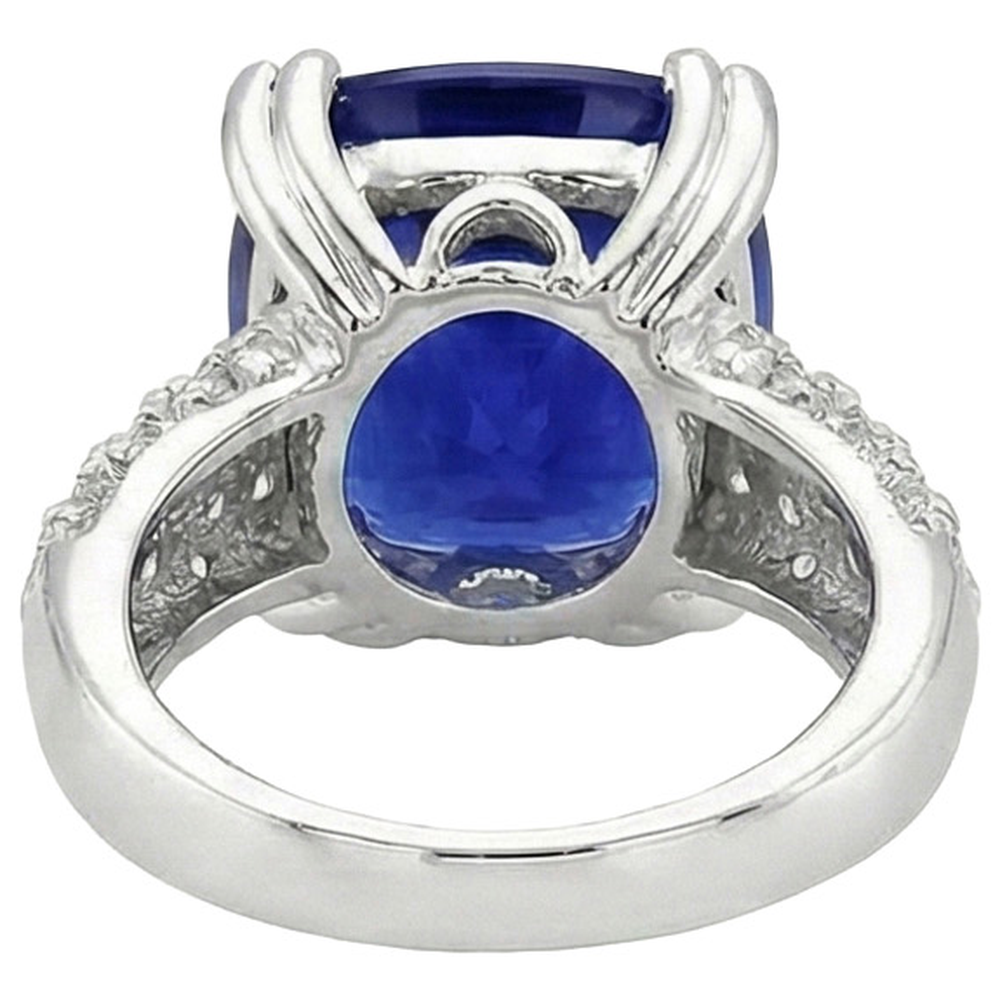 Anello Di Fidanzamento Con Zaffiro Da 6 Carati