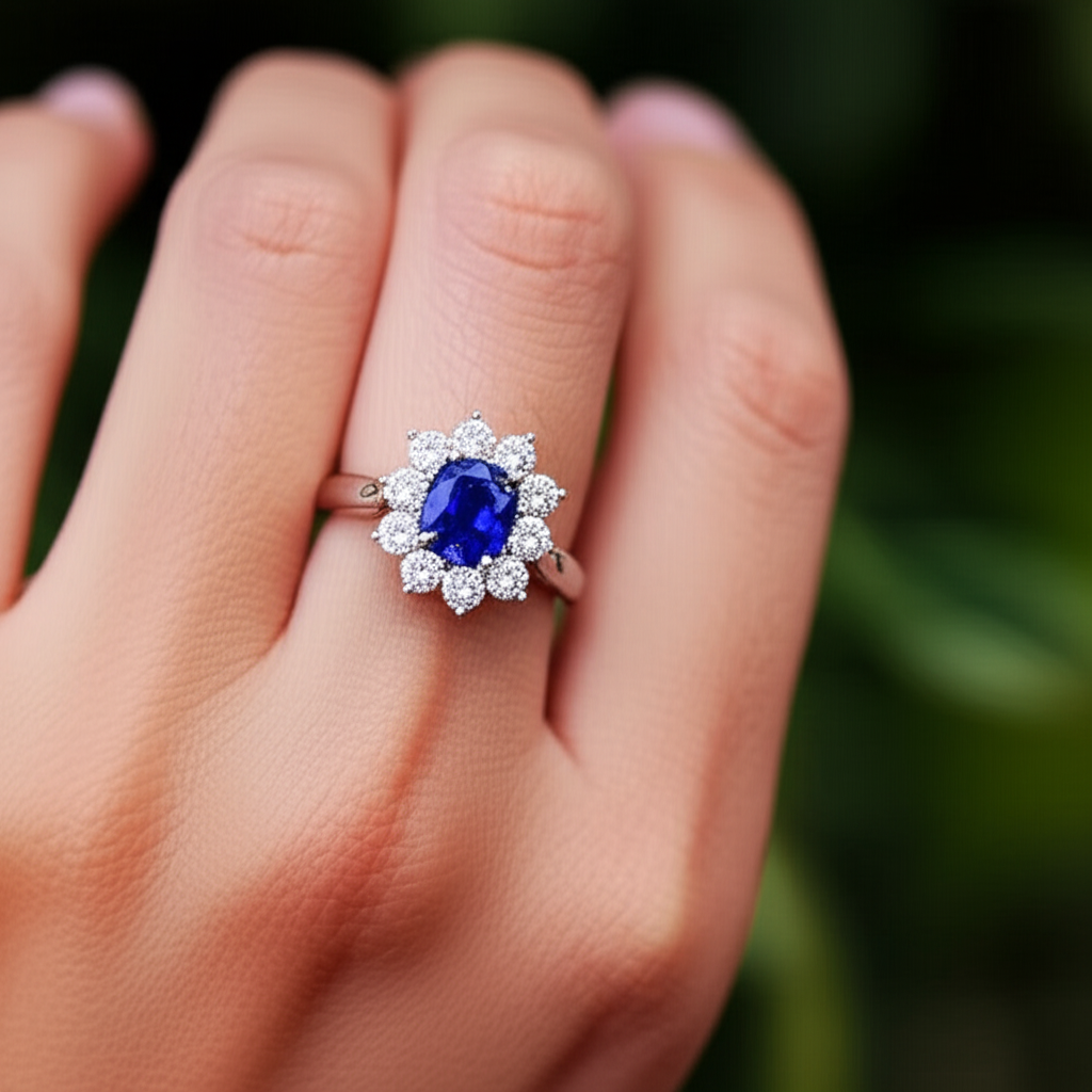 Anello Di Fidanzamento Zaffiro