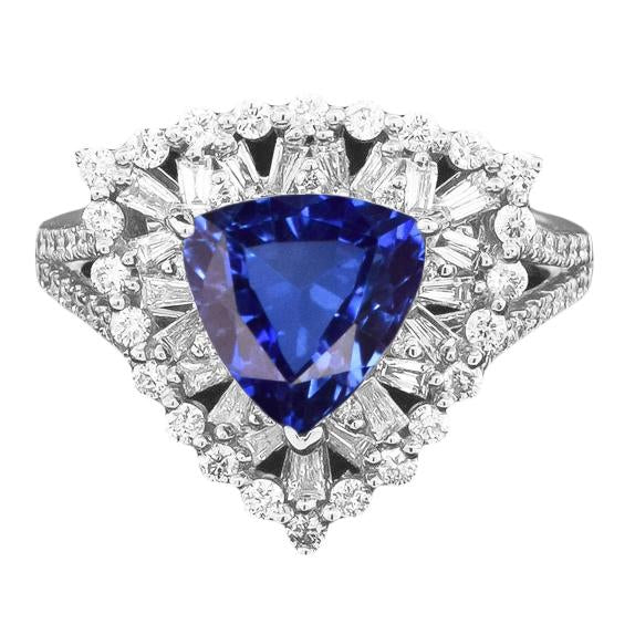 Anello Di Fidanzamento Zaffiro Unico
