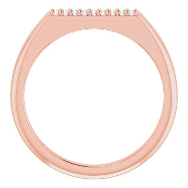 Anello Eternità Con Genuino Diamanti 0.50 Carati Gioielli In Oro Rosa 14K
