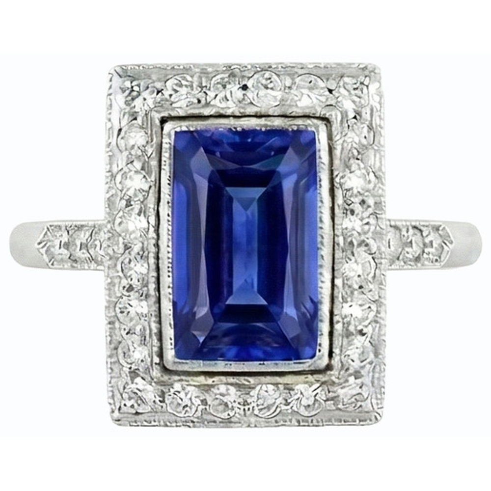 vero radiant diamante 4carati anello vista di profilo