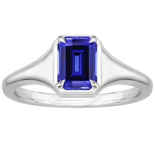 Anello Solitario Smeraldo Zaffiro Sri Lanka 3 Carati - harrychadent.it