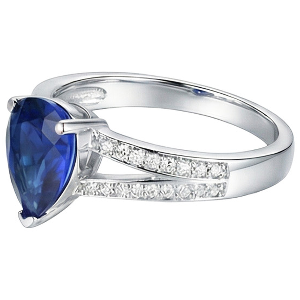vero round diamante 3.25carati anello dettaglio ravvicinato