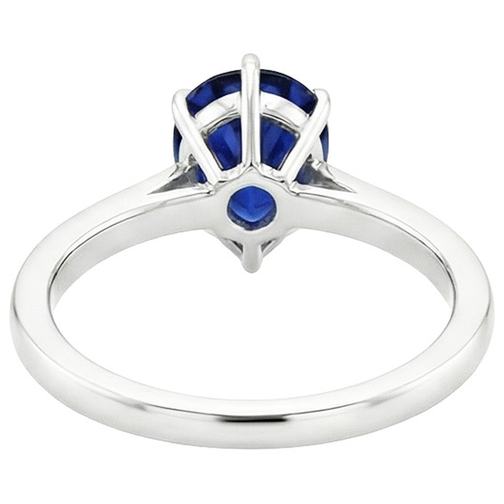 vero pear diamante 7.25carati anello su bianco