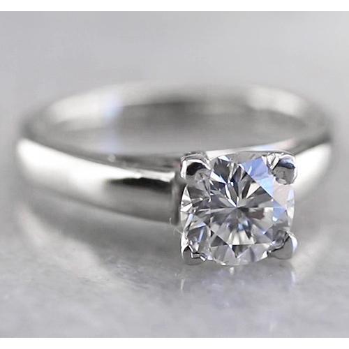 Anello Solitario Con Vero Diamante Rotondo Da 1 Carato
