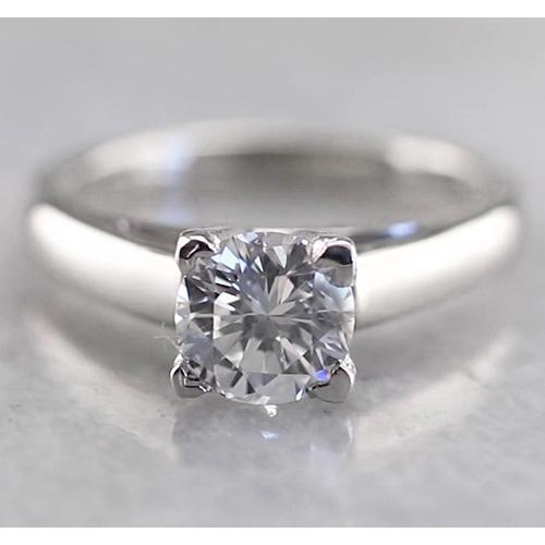 Anello Solitario Con Vero Diamante Rotondo Da 1 Carato