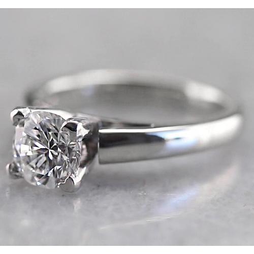 Anello Solitario Con Vero Diamante Rotondo Da 1 Carato