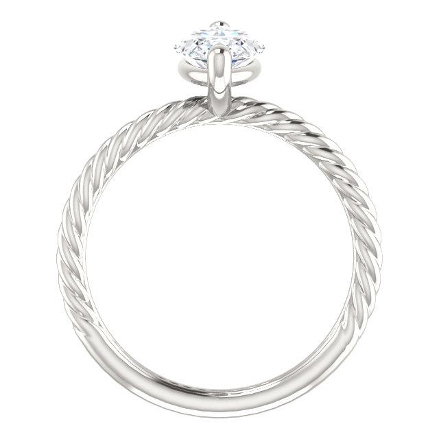 Anello Solitario Genuino Diamante 2 Carati Stile Corda Intrecciata Gioielli Da Donna