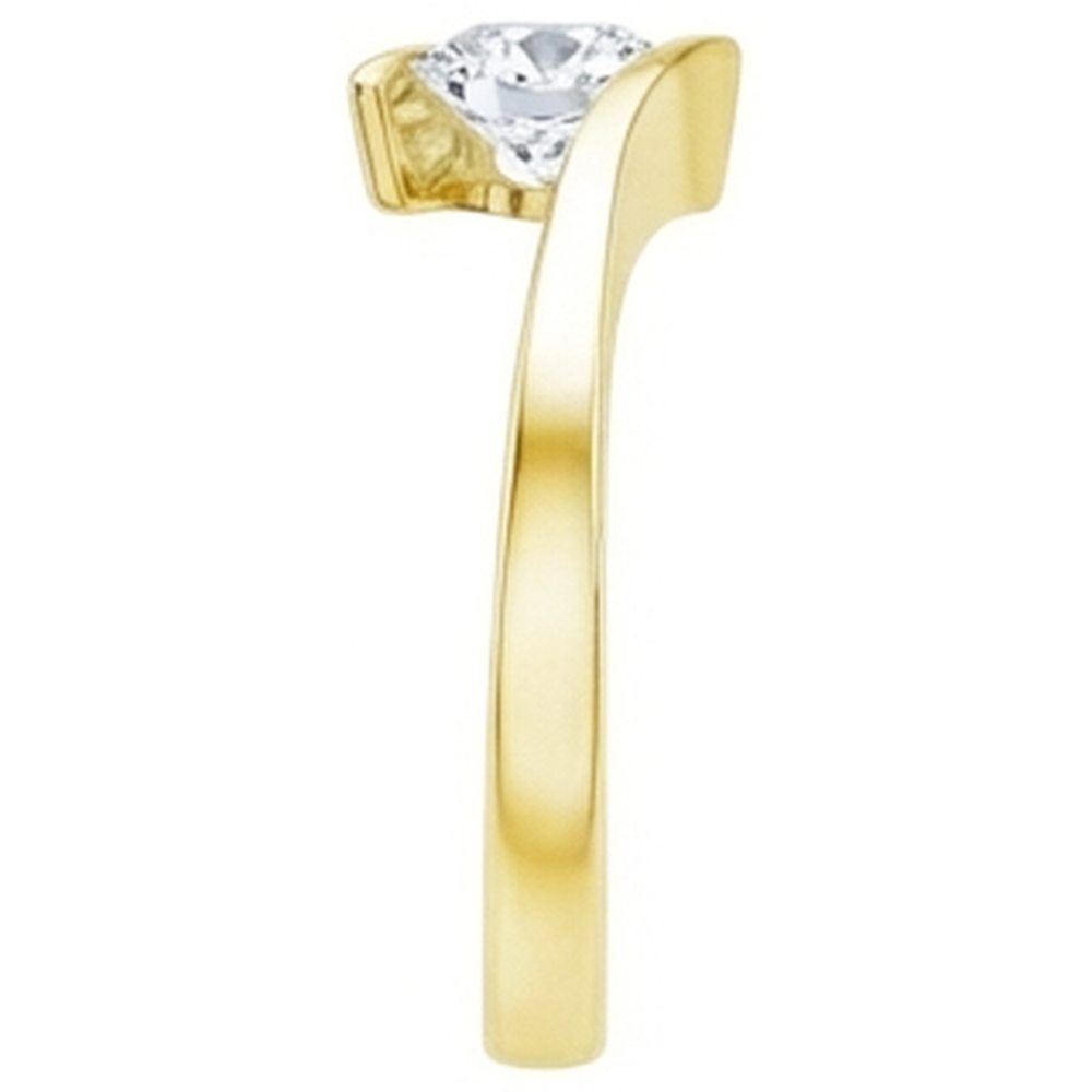 Anello Solitario Per L'Anniversario Con Naturale Diamante Naturale Autentico ( non creato in laboratorio ) Rotondo Da 1 Carato Novità