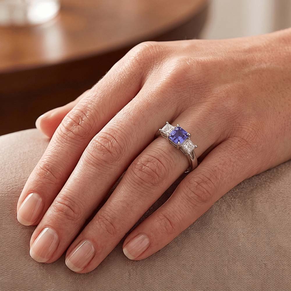 Anello Zaffiro Vero 1.50 Carati