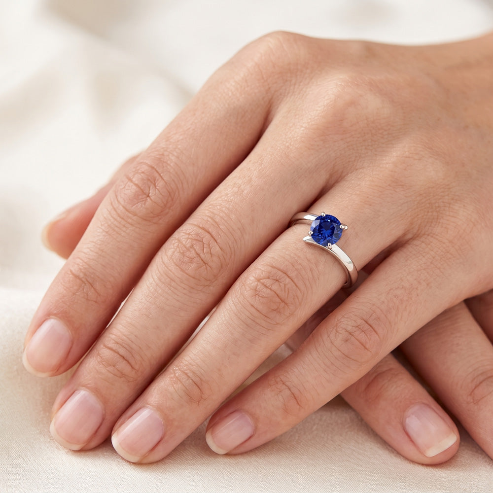 Anello Zaffiro Vero 1 Carati