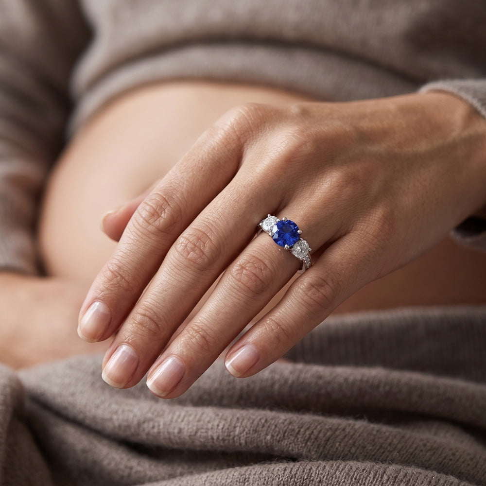 Anello Zaffiro Vero 2.50 Carati