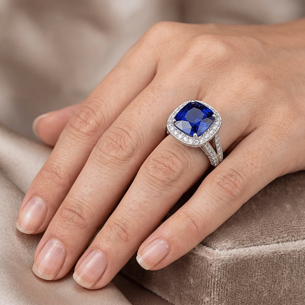 Anello Zaffiro Vero 4.50 Carati